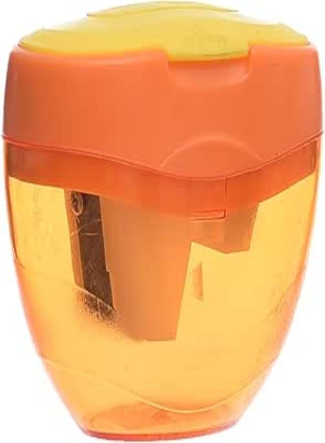 Keyroad Plastic Sharpener 3 Holes with Container and Lid Model KR971431 multifunctional pencil sharpener with waste box